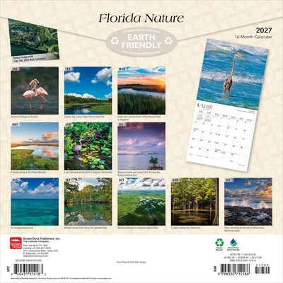 2027 BrownTrout Florida Nature 12 x 12 Monthly Wall Calendar (9798330714186)