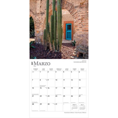 2027 BrownTrout Haciendas de Mexico Great Houses of Mexico 12" x 12" Monthly Wall Calendar (9798330711062)
