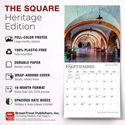 2027 BrownTrout Haciendas de Mexico Great Houses of Mexico 12" x 12" Monthly Wall Calendar (9798330711062)