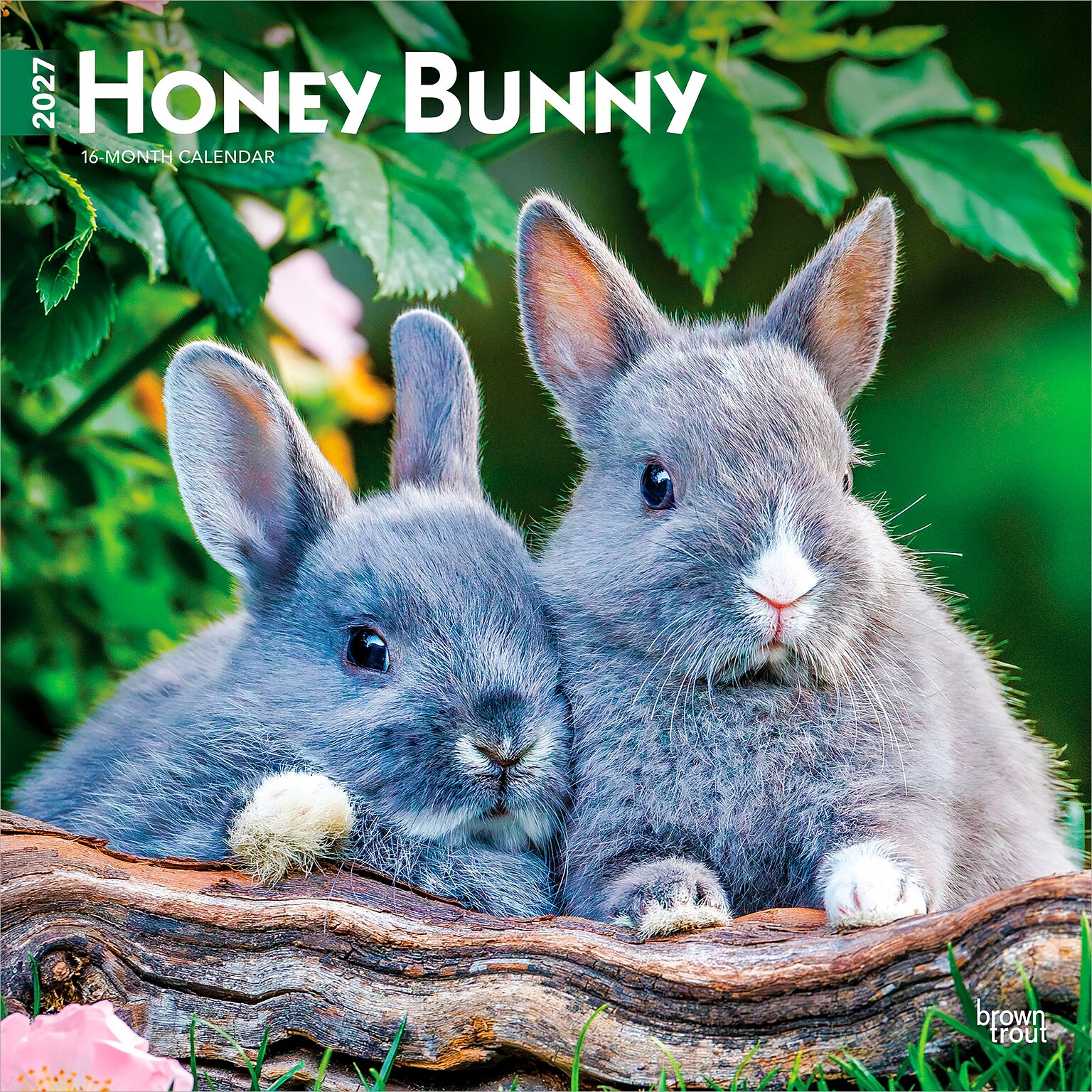 2027 BrownTrout Honey Bunny 12 x 12 Monthly Wall Calendar (9798330711925)