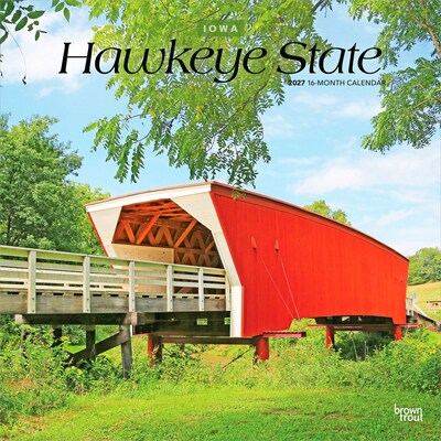 2027 BrownTrout Iowa Places 12 x 12 Monthly Wall Calendar (9798330714230)