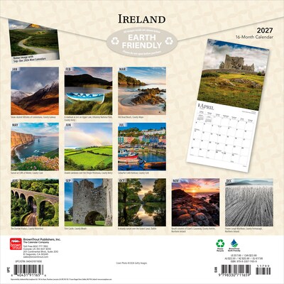 2027 BrownTrout Ireland 12 x 12 Monthly Wall Calendar (9798330711659)