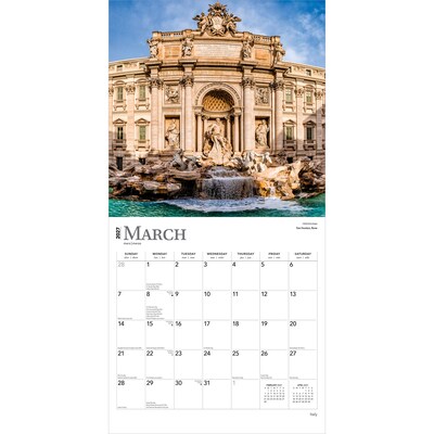 2027 BrownTrout Italy 12" x 12" Monthly Wall Calendar (9798330711666)