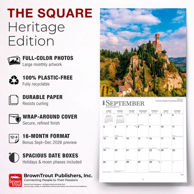 2027 BrownTrout Italy 12" x 12" Monthly Wall Calendar (9798330711666)