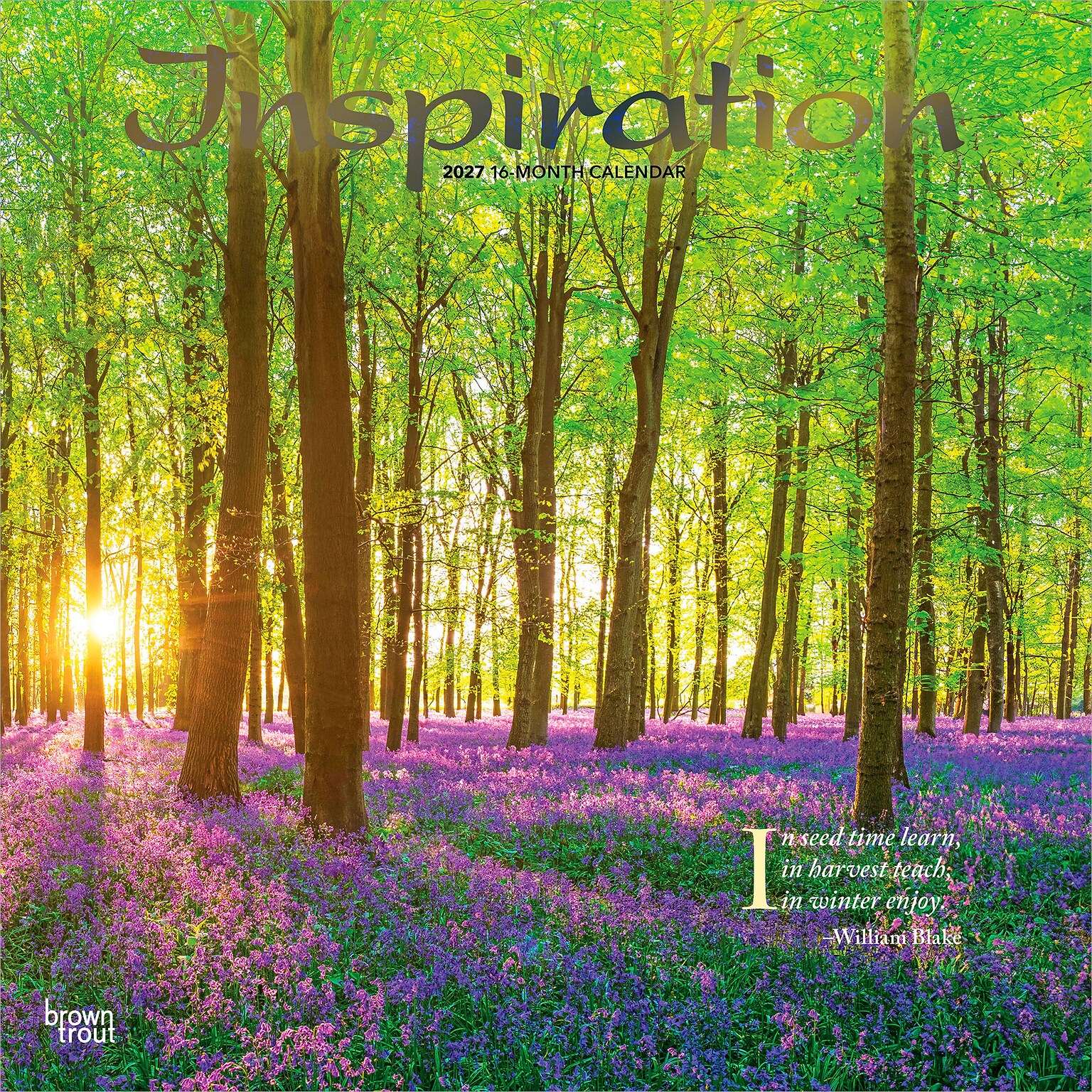 2027 BrownTrout Inspiration 12 x 12 Monthly Wall Calendar (9798330711482)