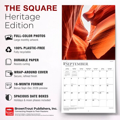 2027 BrownTrout Inspiration 12" x 12" Monthly Wall Calendar (9798330711482)