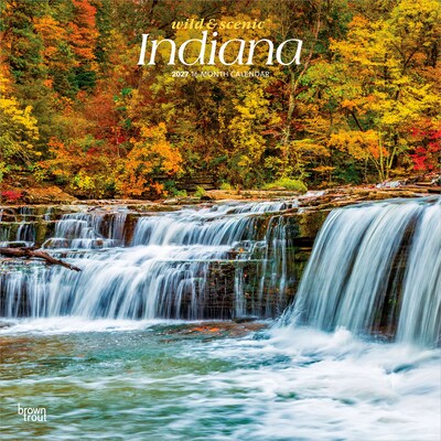 2027 BrownTrout Indiana Wild & Scenic 12 x 12 Monthly Wall Calendar (9798330710584)