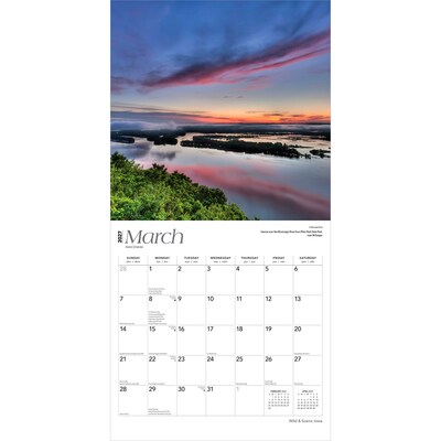 2027 BrownTrout Iowa Wild & Scenic 12" x 12" Monthly Wall Calendar (9798330714278)