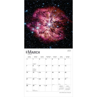 2027 BrownTrout James Webb Space Telescope 12" x 12" Monthly Wall Calendar (9798330711567)