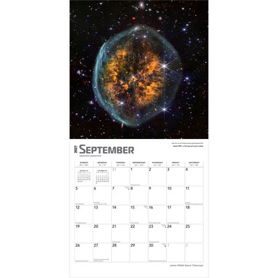 2027 BrownTrout James Webb Space Telescope 12" x 12" Monthly Wall Calendar (9798330711567)