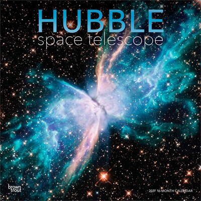2027 BrownTrout Hubble Space Telescope 12 x 12 Monthly Wall Calendar (9798330711550)