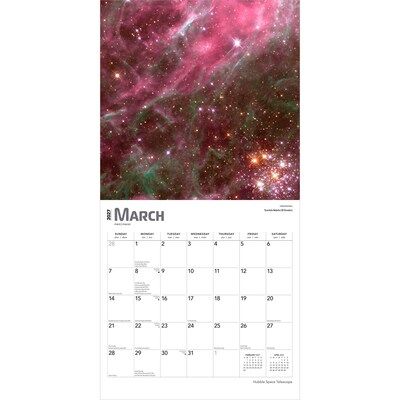 2027 BrownTrout Hubble Space Telescope 12" x 12" Monthly Wall Calendar (9798330711550)