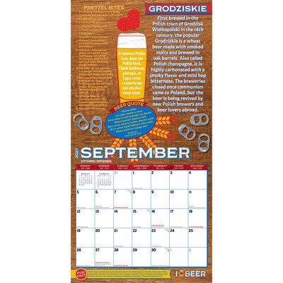 2027 BrownTrout I Love Beer 12" x 12" Monthly Wall Calendar (9798330711420)
