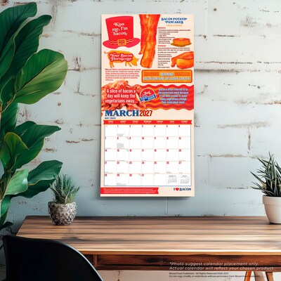 2027 BrownTrout I Love Bacon 12" x 12" Monthly Wall Calendar (9798330711413)