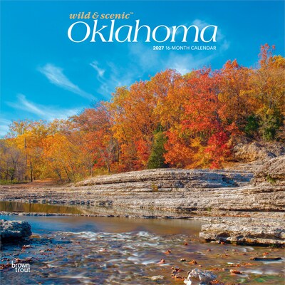 2027 BrownTrout Oklahoma Wild & Scenic 12 x 12 Monthly Wall Calendar (9798330710799)