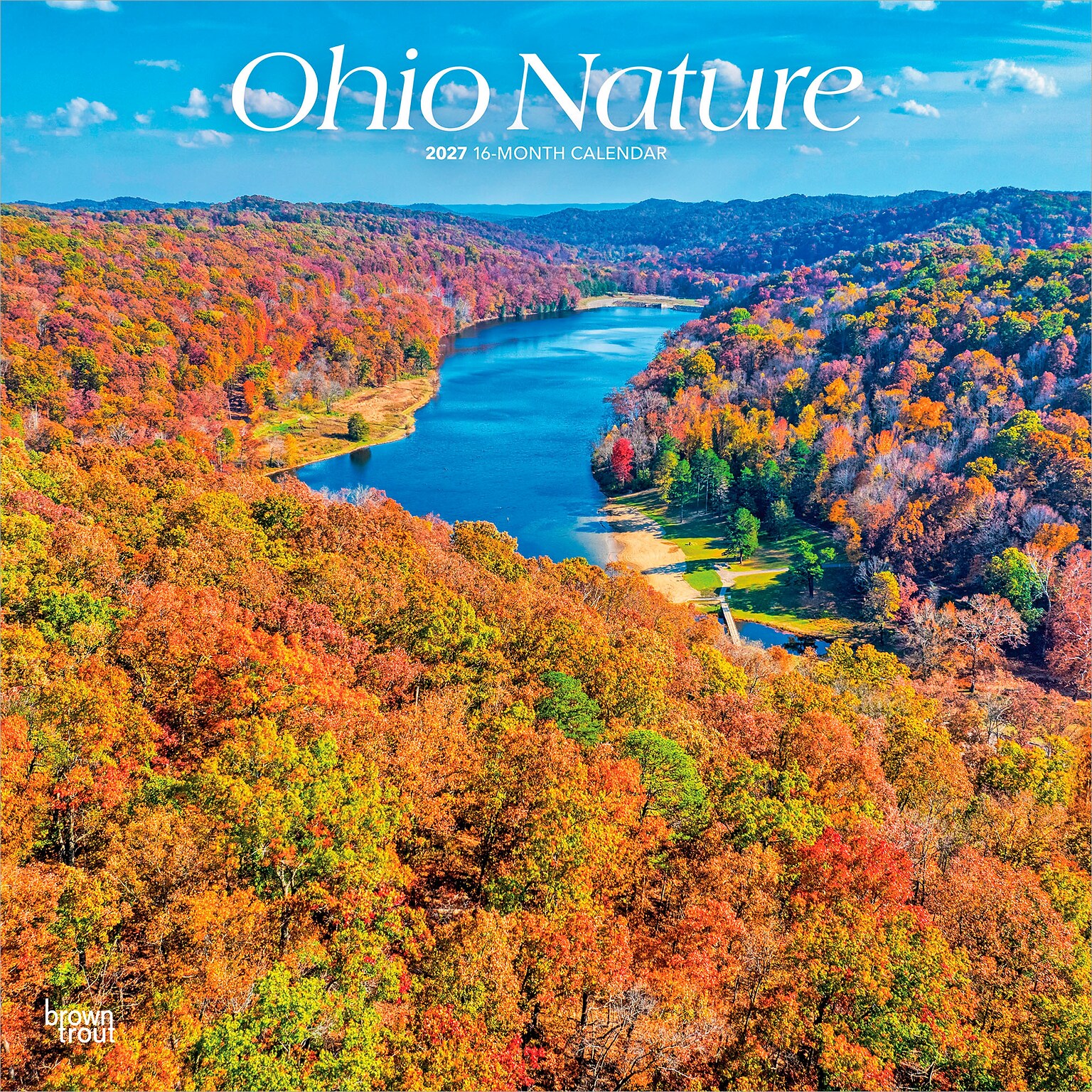 2027 BrownTrout Ohio Nature 12 x 12 Monthly Wall Calendar (9798330710782)