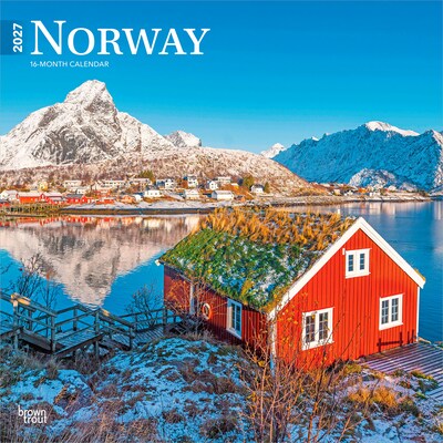 2027 BrownTrout Norway 12 x 12 Monthly Wall Calendar (9798330711697)