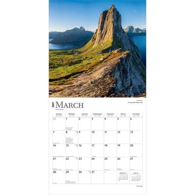 2027 BrownTrout Norway 12" x 12" Monthly Wall Calendar (9798330711697)