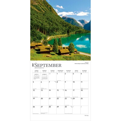 2027 BrownTrout Norway 12" x 12" Monthly Wall Calendar (9798330711697)
