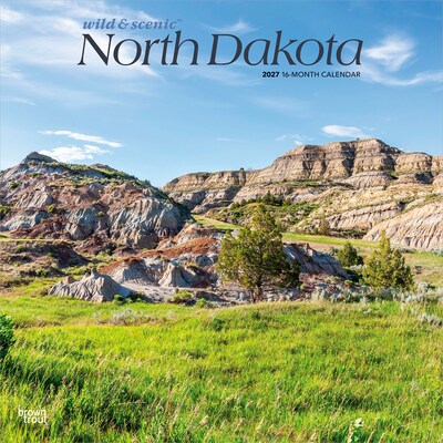 2027 BrownTrout North Dakota Wild & Scenic 12 x 12 Monthly Wall Calendar (9798330714414)