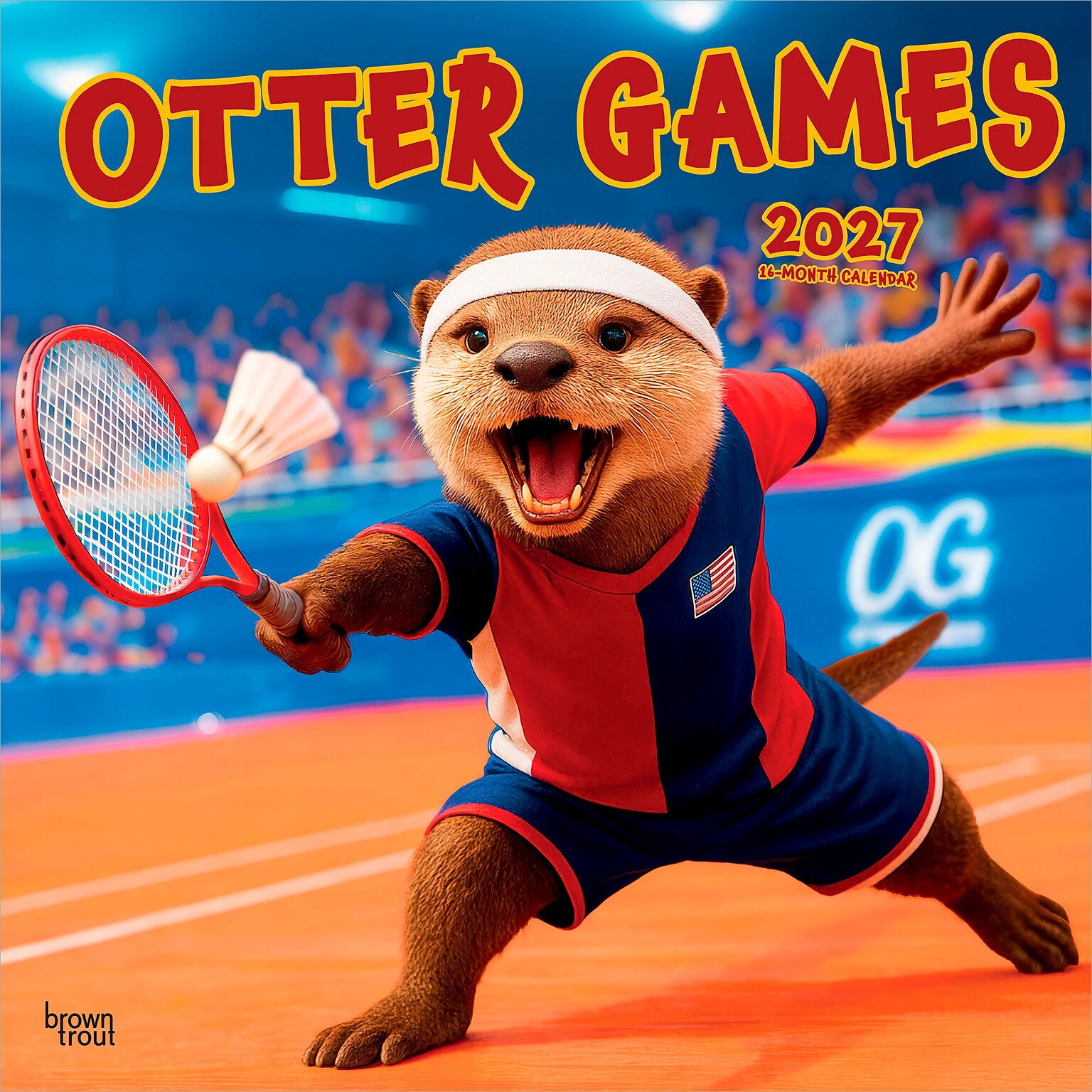 2027 BrownTrout Otter Games 12 x 12 Monthly Wall Calendar (9798330711444)