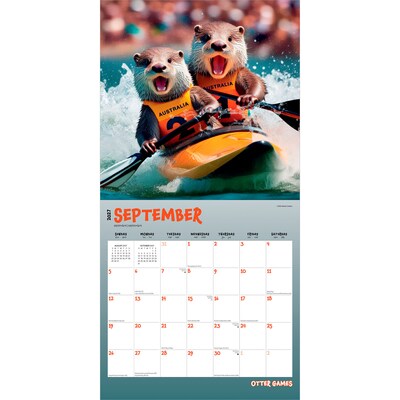 2027 BrownTrout Otter Games 12" x 12" Monthly Wall Calendar (9798330711444)