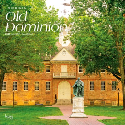 2027 BrownTrout Virginia Places 12 x 12 Monthly Wall Calendar (9798330710805)