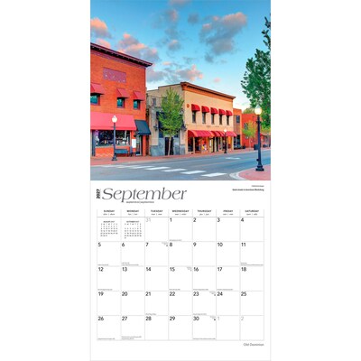 2027 BrownTrout Virginia Places 12" x 12" Monthly Wall Calendar (9798330710805)