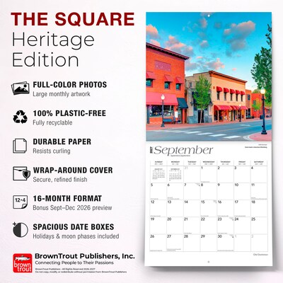 2027 BrownTrout Virginia Places 12" x 12" Monthly Wall Calendar (9798330710805)