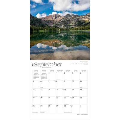 2027 BrownTrout Oregon Wild & Scenic 12" x 12" Monthly Wall Calendar (9798330710829)