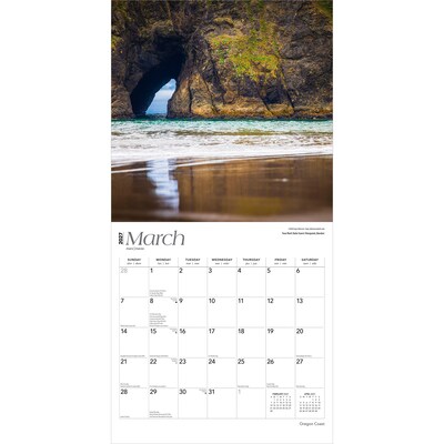 2027 BrownTrout Oregon Coast 12" x 12" Monthly Wall Calendar (9798330710812)
