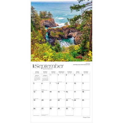 2027 BrownTrout Oregon Coast 12" x 12" Monthly Wall Calendar (9798330710812)