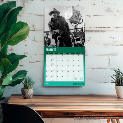 2027 BrownTrout John Wayne 12" x 12" Monthly Wall Calendar (9798330713271)