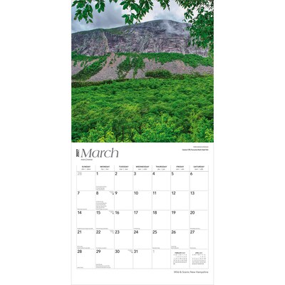 2027 BrownTrout New Hampshire Wild & Scenic 12" x 12" Monthly Wall Calendar (9798330710737)