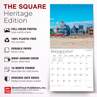 2027 BrownTrout Jersey Shore 12" x 12" Monthly Wall Calendar (9798330710591)