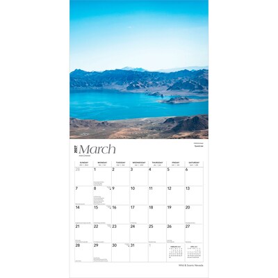 2027 BrownTrout Nevada Wild & Scenic 12" x 12" Monthly Wall Calendar (9798330710720)