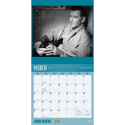 2027 BrownTrout John Wayne in the Movies 12" x 12" Monthly Wall Calendar (9798330713288)