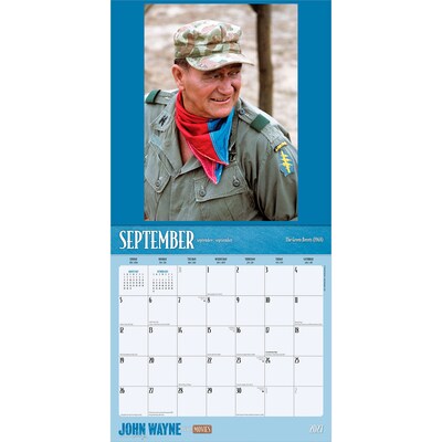2027 BrownTrout John Wayne in the Movies 12" x 12" Monthly Wall Calendar (9798330713288)