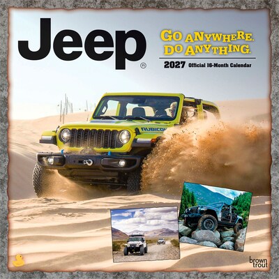 2027 BrownTrout Jeep 12 x 12 Monthly Wall Calendar (9798330713264)