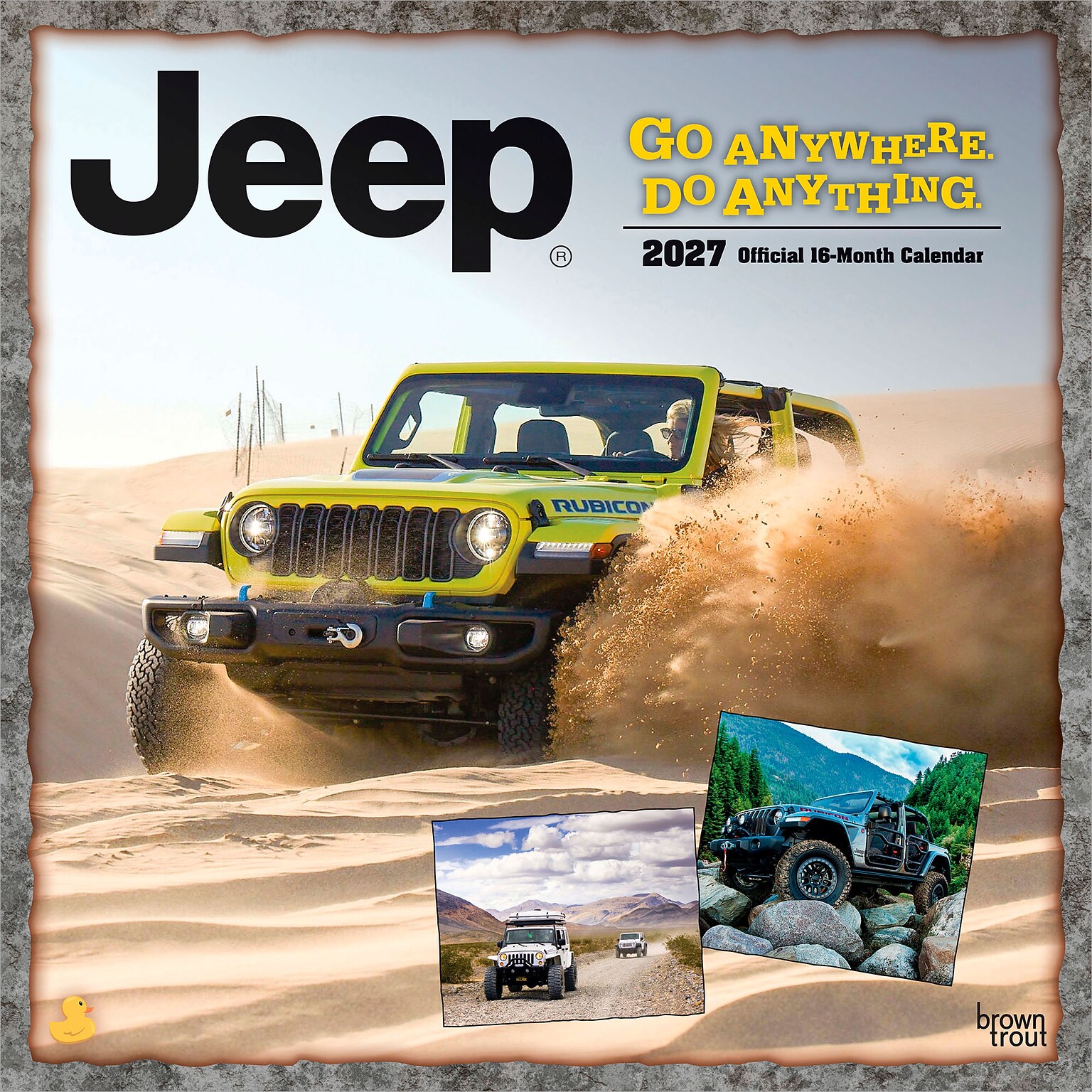 2027 BrownTrout Jeep 12 x 12 Monthly Wall Calendar (9798330713264)