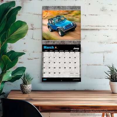 2027 BrownTrout Jeep 12" x 12" Monthly Wall Calendar (9798330713264)