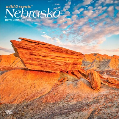 2027 BrownTrout Nebraska Wild & Scenic 12 x 12 Monthly Wall Calendar (9798330714407)