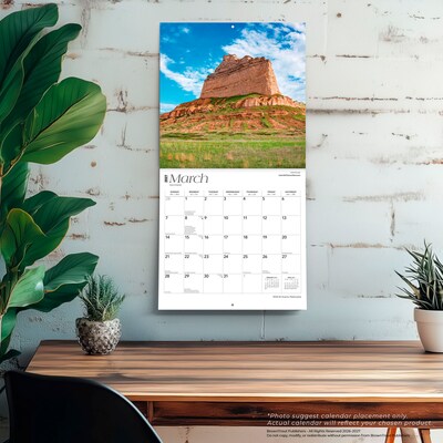 2027 BrownTrout Nebraska Wild & Scenic 12" x 12" Monthly Wall Calendar (9798330714407)
