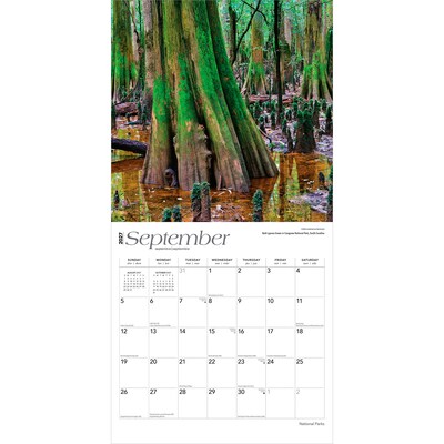 2027 BrownTrout National Parks 12" x 12" Monthly Wall Calendar (9798330710355)