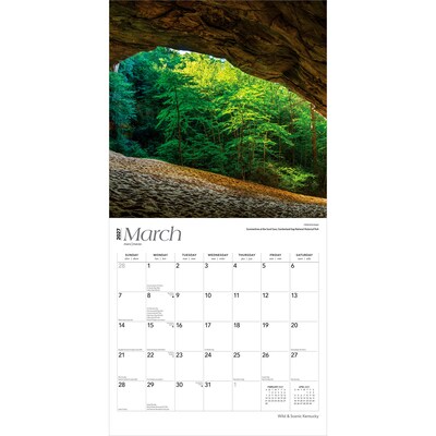 2027 BrownTrout Kentucky Wild & Scenic 12" x 12" Monthly Wall Calendar (9798330710607)