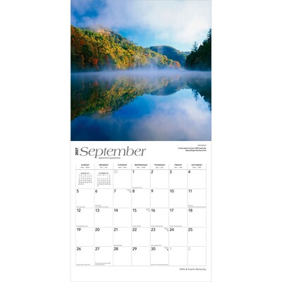 2027 BrownTrout Kentucky Wild & Scenic 12" x 12" Monthly Wall Calendar (9798330710607)