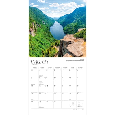 2027 BrownTrout New York Wild & Scenic 12" x 12" Monthly Wall Calendar (9798330710768)