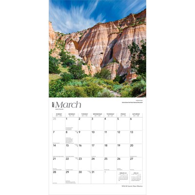 2027 BrownTrout New Mexico Wild & Scenic 12" x 12" Monthly Wall Calendar (9798330710751)
