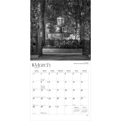 2027 BrownTrout New York City Black & White 12" x 12" Monthly Wall Calendar (9798330711048)