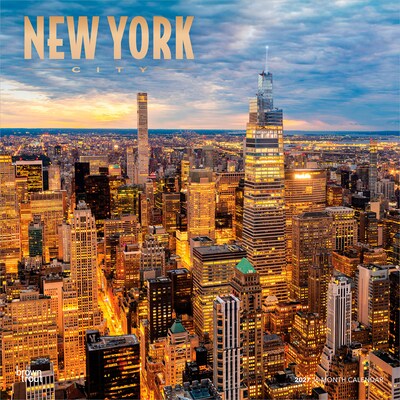 2027 BrownTrout New York City 12 x 12 Monthly Wall Calendar (9798330711031)